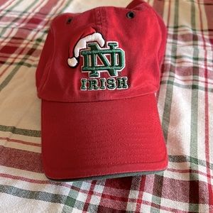 Very hard to find Christmas Notre Dame Baseball Hat